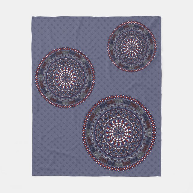 Connected Independence Day Fleece Blanket (Front)