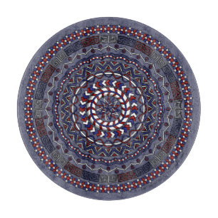 Connected Independence Day Glass Cutting Board
