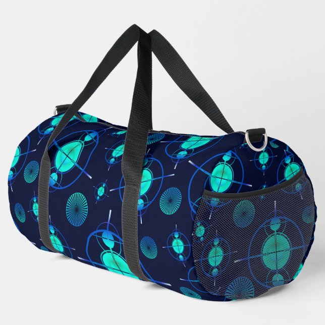 Connected Minds Pattern 2 Duffle Bag (Right Corner)