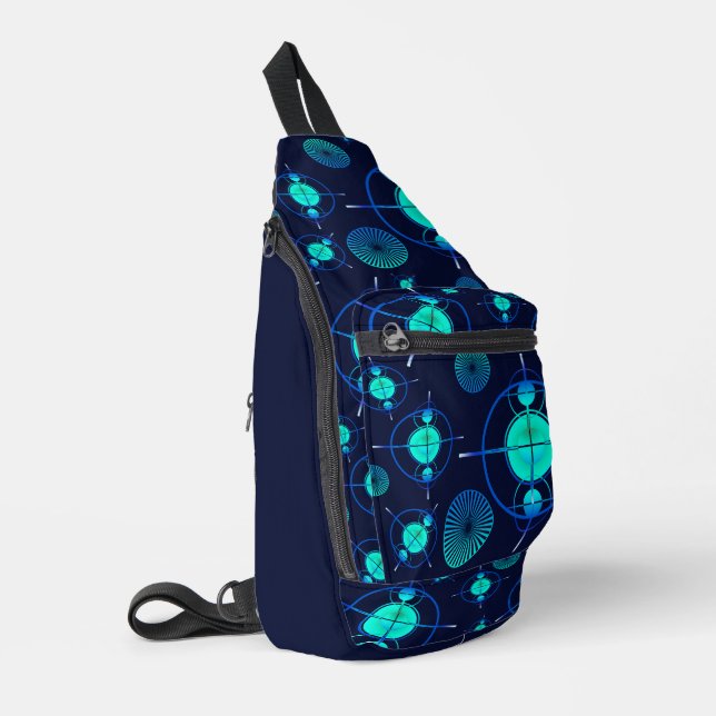 Connected Minds Pattern 2 Sling Bag (Left Corner)