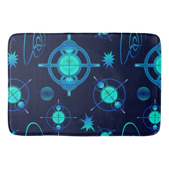 Connected Minds Pattern Bath Mat (Front)