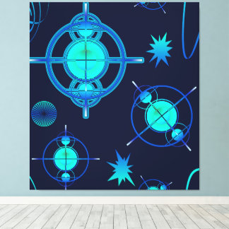 Connected Minds Pattern Canvas Print