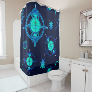 Connected Minds Pattern Shower Curtain