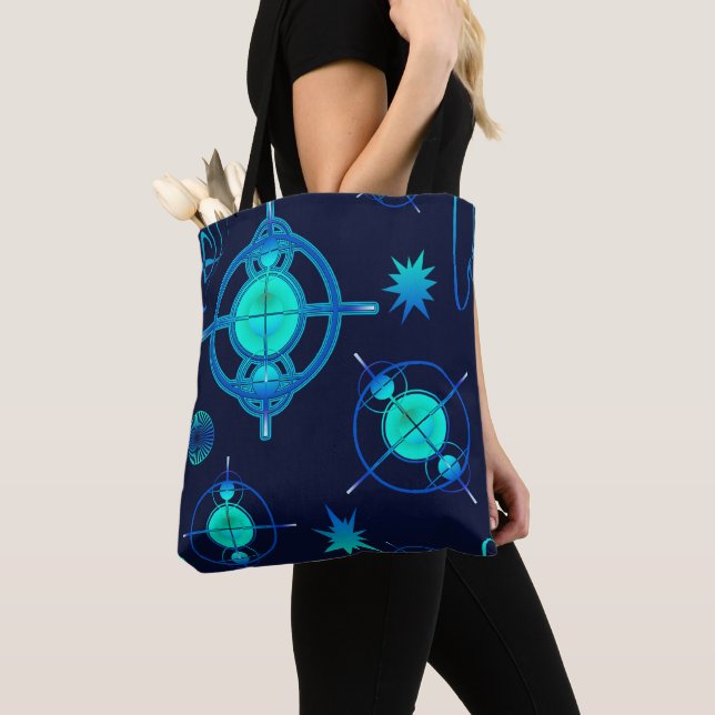 Connected Minds Pattern Tote Bag (Close Up)