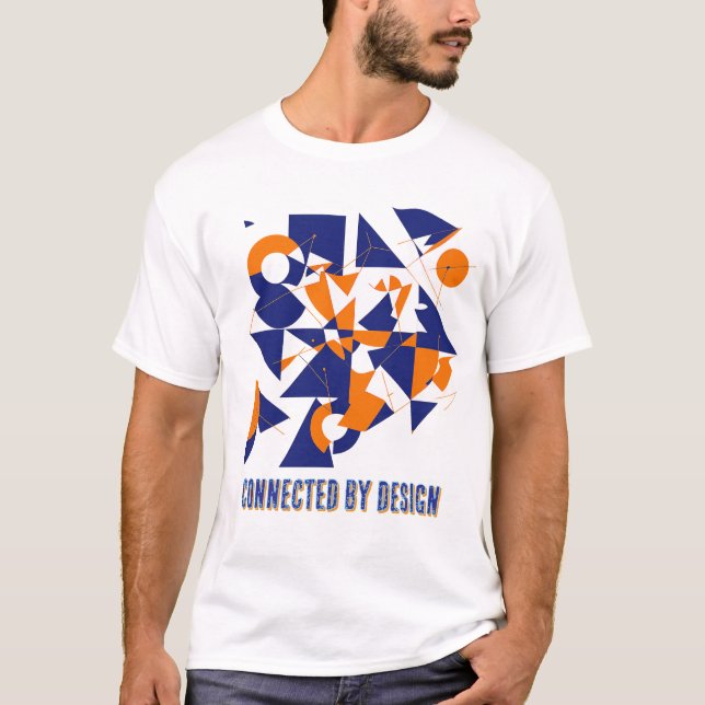 Connected Motion – Abstract  Basic T-Shirt (Front)