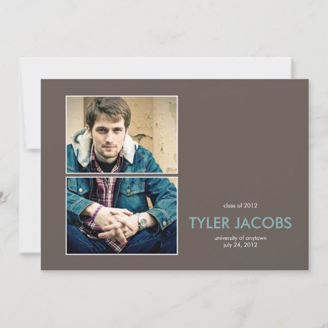 Connected Photo Graduation Announcement (Front)