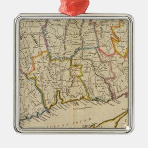 Connecticut 10 metal tree decoration