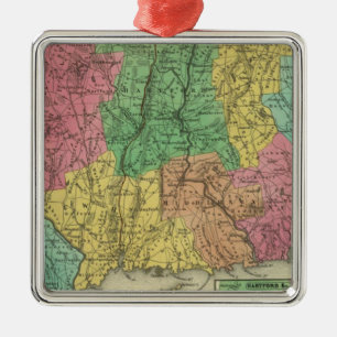 Connecticut 10 metal tree decoration