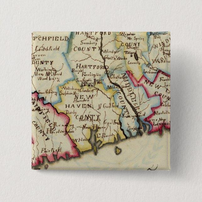 Connecticut 11 15 cm square badge (Front)