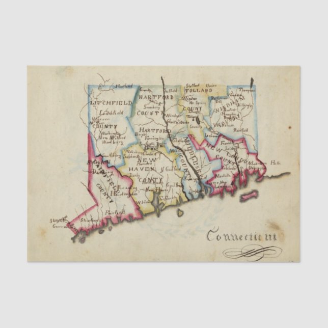 Connecticut 11 tissue paper (Front)