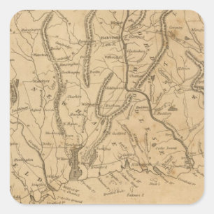 Connecticut 12 square sticker