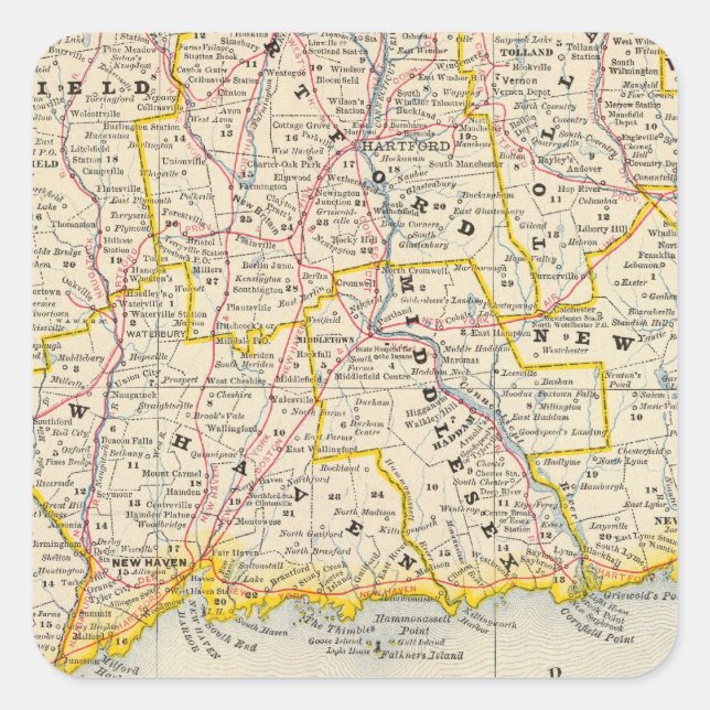 Connecticut 14 square sticker (Front)