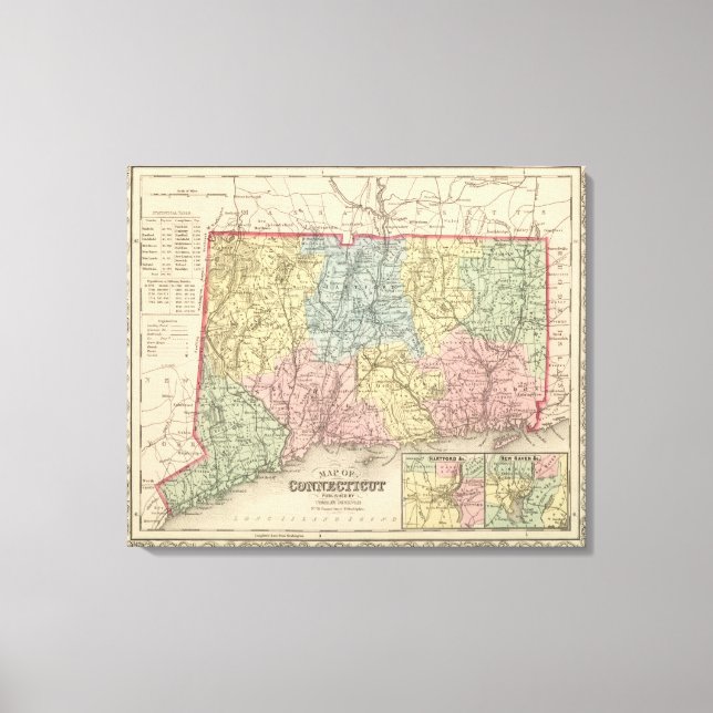 Connecticut 3 canvas print (Front)