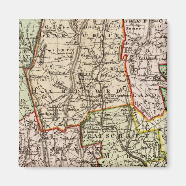 Connecticut 6 magnet (Front)