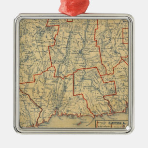 Connecticut 6 metal tree decoration