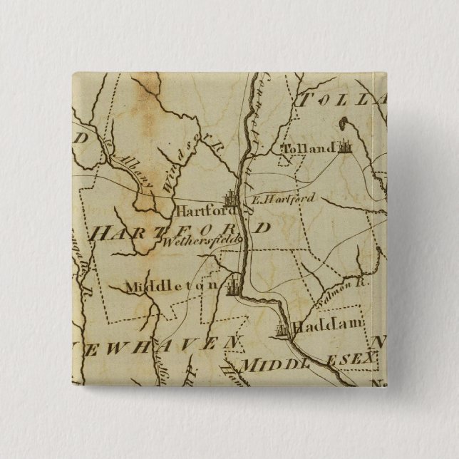 Connecticut 8 15 cm square badge (Front)