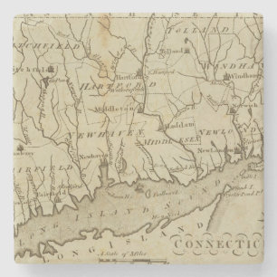 Connecticut 8 stone coaster