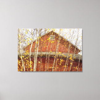 Connecticut Barn In Autumn Canvas Print