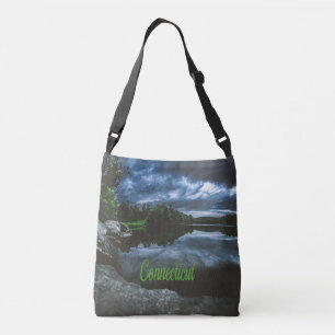 Connecticut Beutiful Lake Trees Crossbody Bag