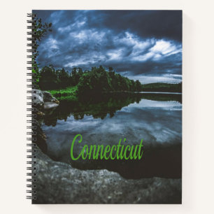 Connecticut Beutiful Lake Trees Notebook