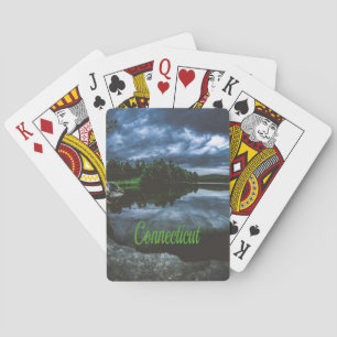 Connecticut Beutiful Lake Trees Playing Cards