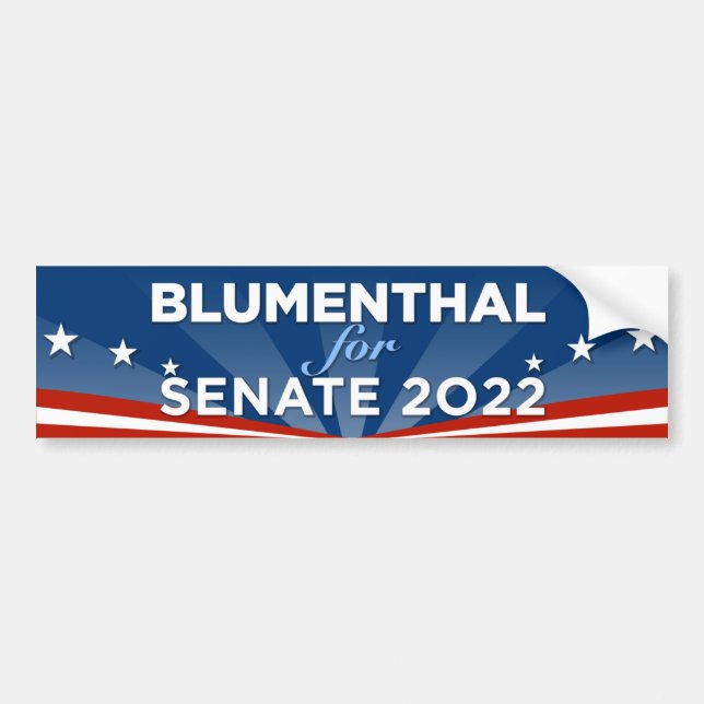 Connecticut Blumenthal for Senate 2022 Bumper Sticker (Front)