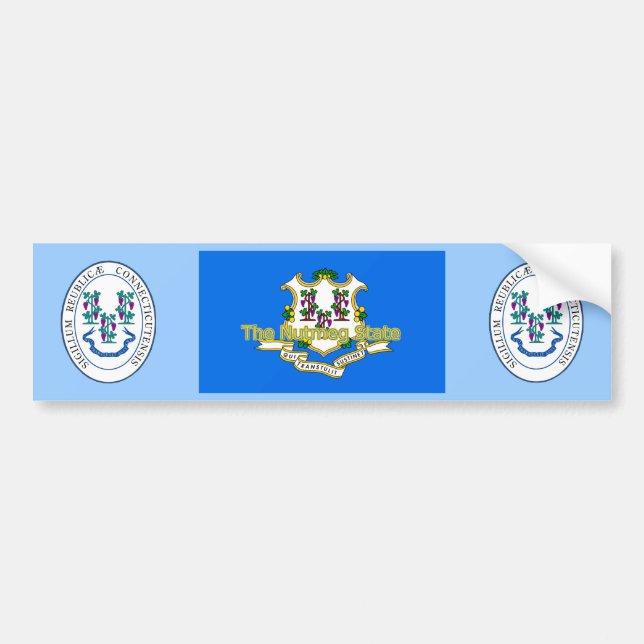 Connecticut Bumper Sticker (Front)