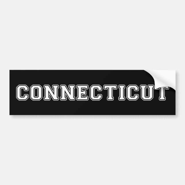 Connecticut Bumper Sticker (Front)