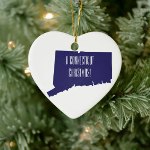 Connecticut Christmas Personalised Ornament