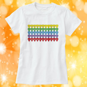 Connecticut Colourful Hearts T-Shirt
