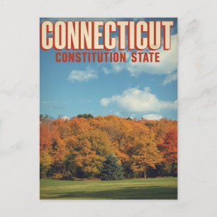 Connecticut Constitution State Fall Foliage Postcard