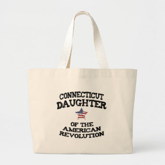 Connecticut Daughter American Revolution Heritage Large Tote Bag