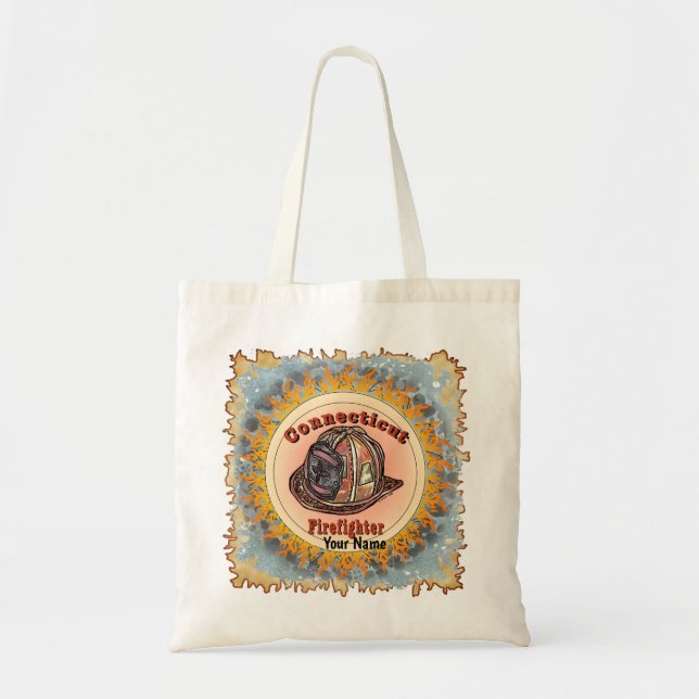 Connecticut Firefighter  Tote Bag (Front)