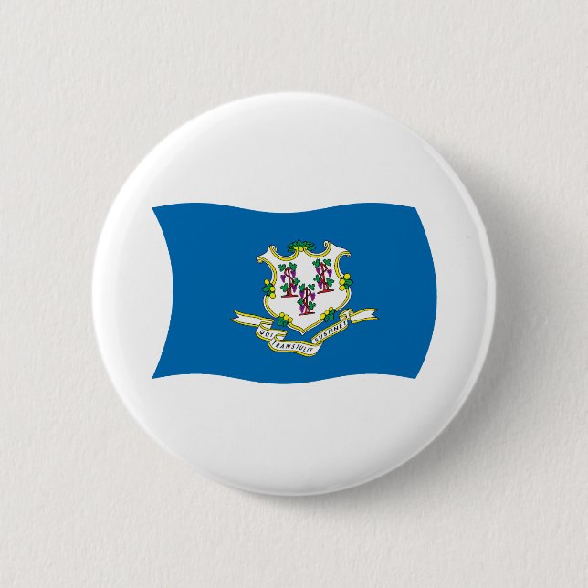 Connecticut Flag Button (Front)