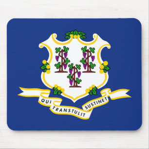 Connecticut Flag Mouse Pad