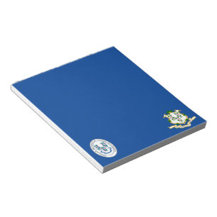 Connecticut flag notepad