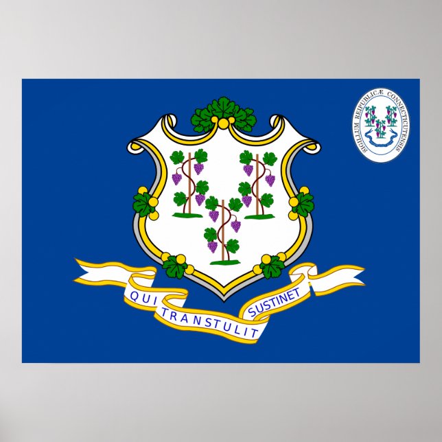 Connecticut flag poster (Front)