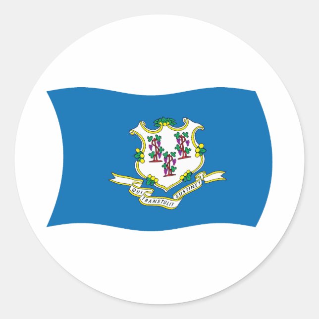 Connecticut Flag Sticker (Front)