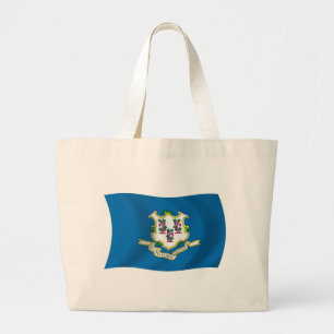 Connecticut Flag Tote Bag