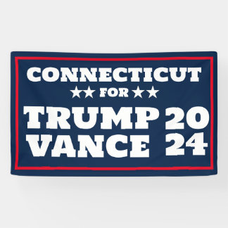 Connecticut for Trump Vance 2024 Banner