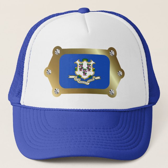 Connecticut framed Flag Hat (Front)