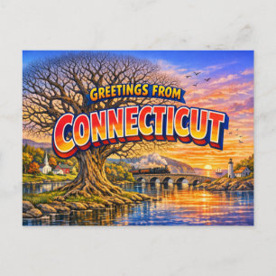 Connecticut Greetings Postcard 