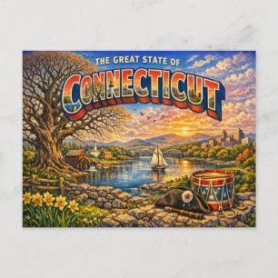 Connecticut Greetings Postcard 