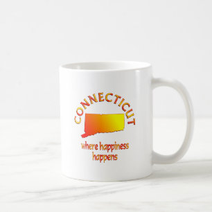 CONNECTICUT Happiness Coffee Mug