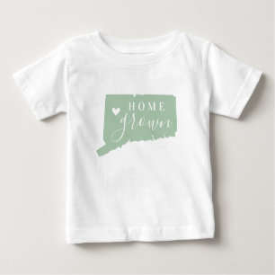 Connecticut Home Grown Editable Colours State Ma Baby T-Shirt