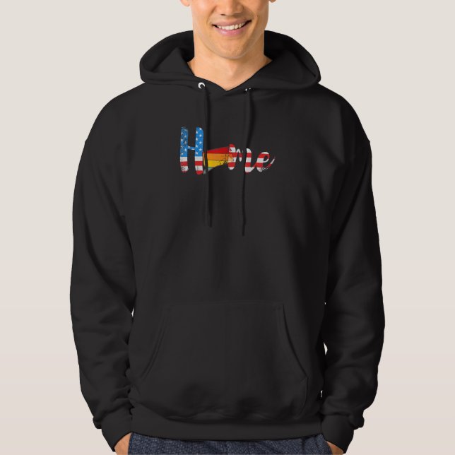 Connecticut Home State Pride Map Usa Hoodie (Front)
