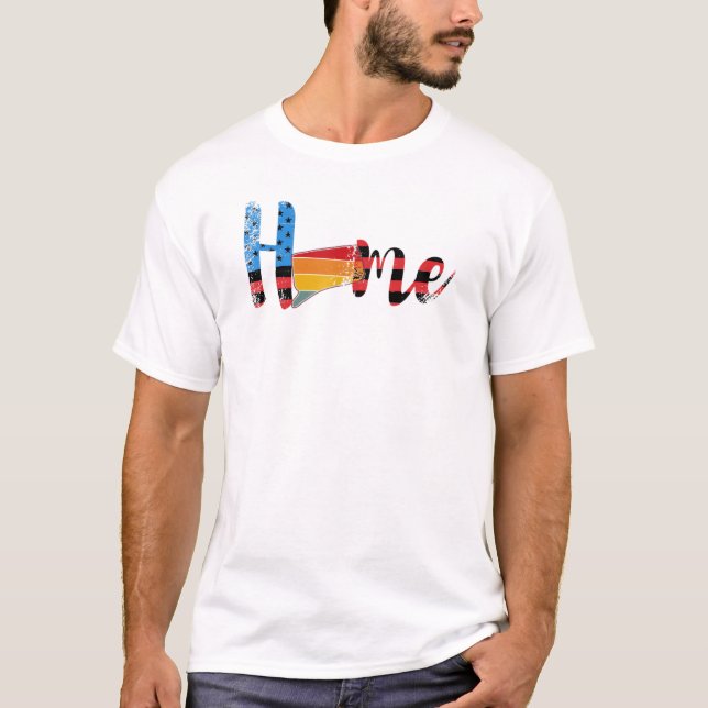 Connecticut Home State Pride Map Usa T-Shirt (Front)