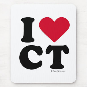 CONNECTICUT - I LOVE CT - I LOVE CONNECTICUT MOUSE PAD