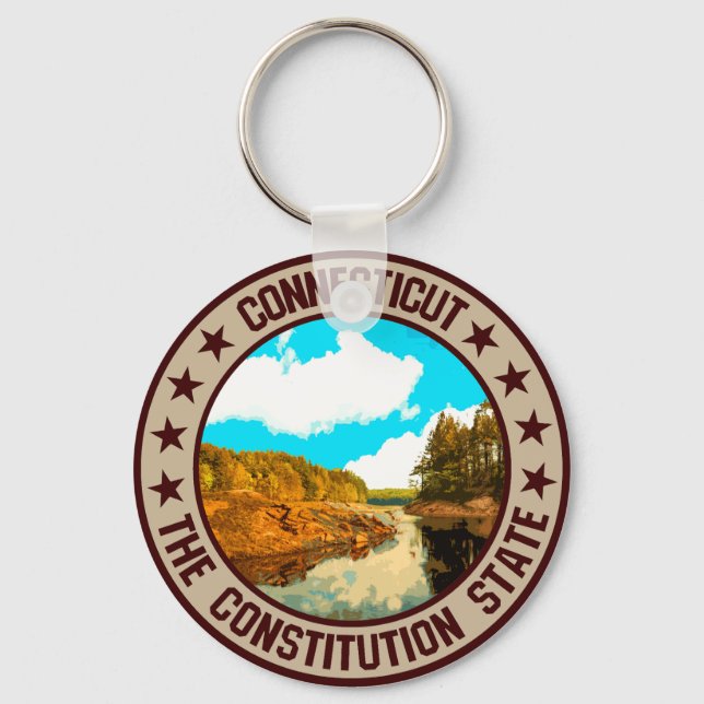 Connecticut                                        key ring (Front)