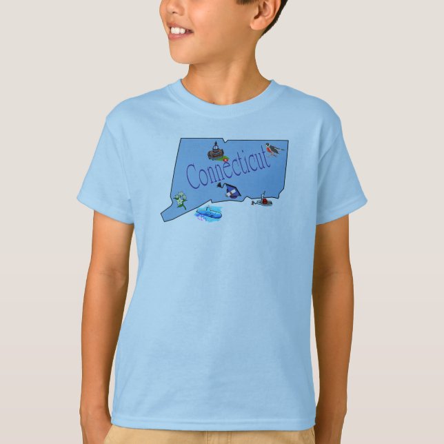 Connecticut Kid's T- Shirt (Front)